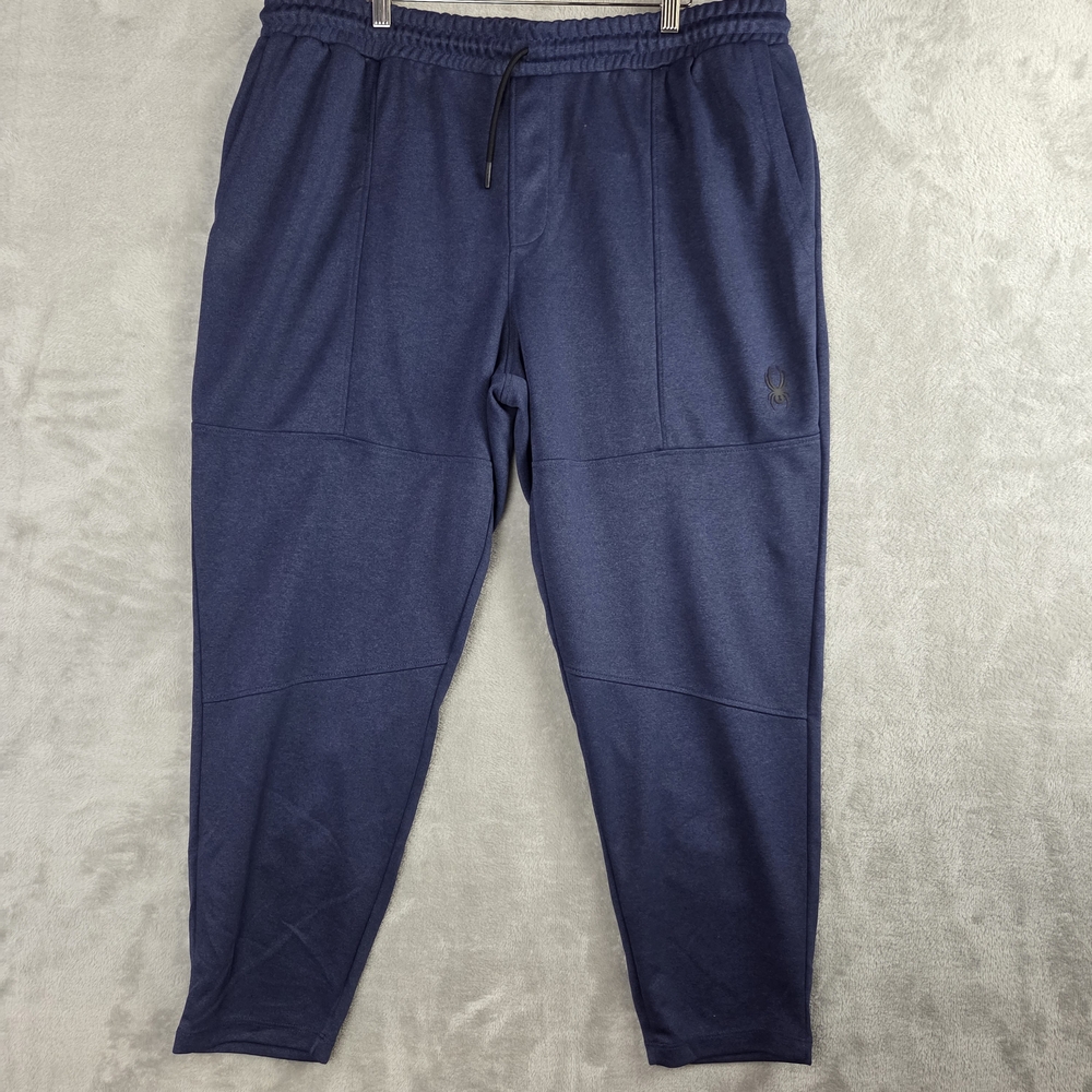 Spyder Blue Athletic Joggers with Tapered Leg